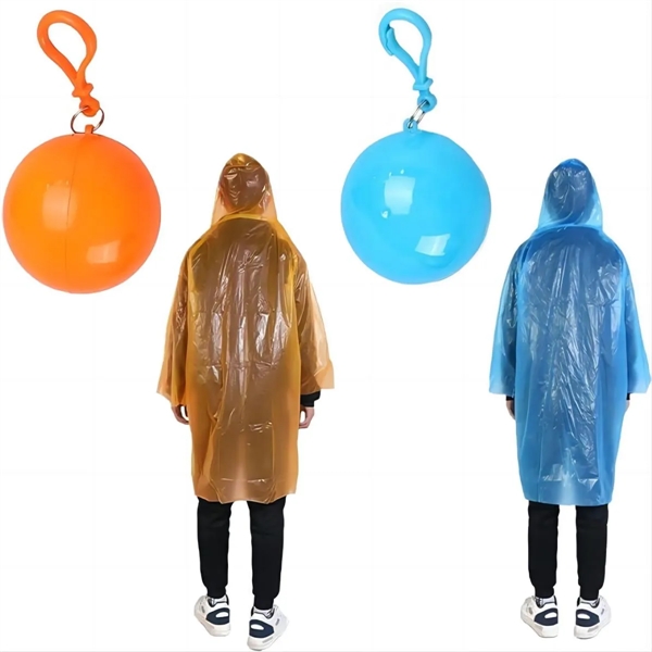 Rain Poncho in Ball Keychain - Rain Poncho in Ball Keychain - Image 10 of 14