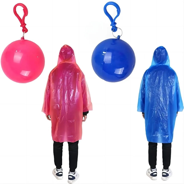 Rain Poncho in Ball Keychain - Rain Poncho in Ball Keychain - Image 11 of 14