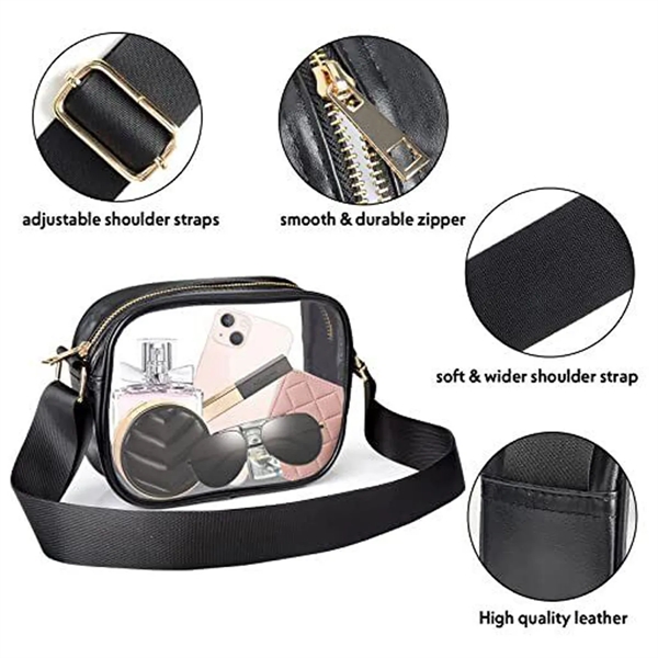 Custom Concerts Sports Events Festivals Clear Crossbody Bag - Custom Concerts Sports Events Festivals Clear Crossbody Bag - Image 2 of 5