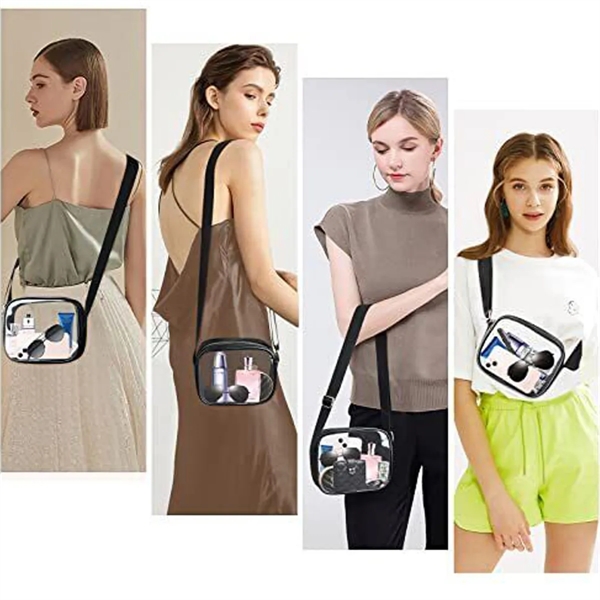 Custom Concerts Sports Events Festivals Clear Crossbody Bag - Custom Concerts Sports Events Festivals Clear Crossbody Bag - Image 5 of 5