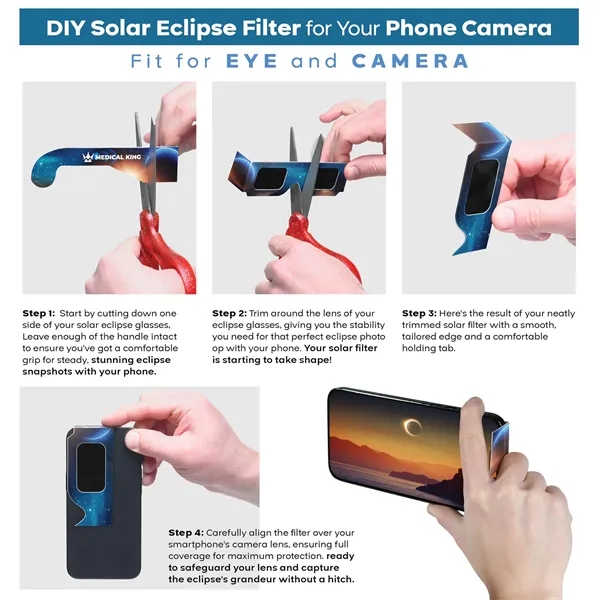 Solar Eclipse Glasses Safe Shades for Direct Sun Viewing - Solar Eclipse Glasses Safe Shades for Direct Sun Viewing - Image 1 of 3