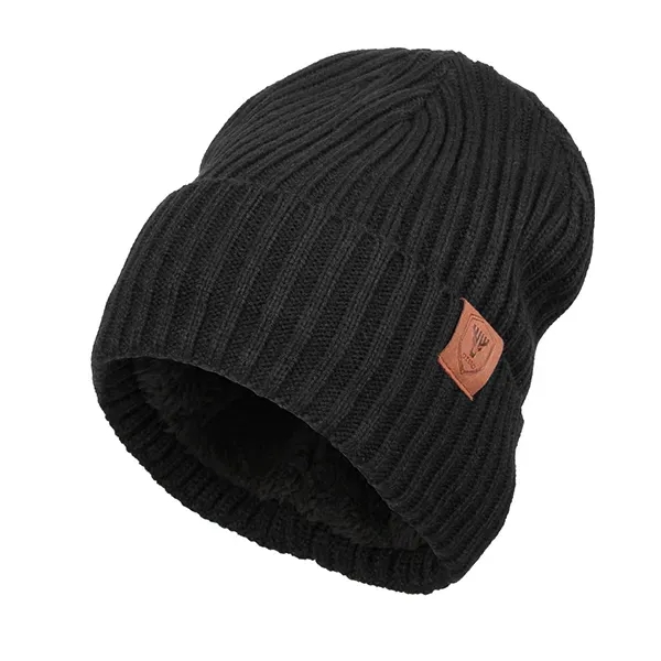 Inner Velvet Double-Layer Knit Beanie - Inner Velvet Double-Layer Knit Beanie - Image 1 of 2
