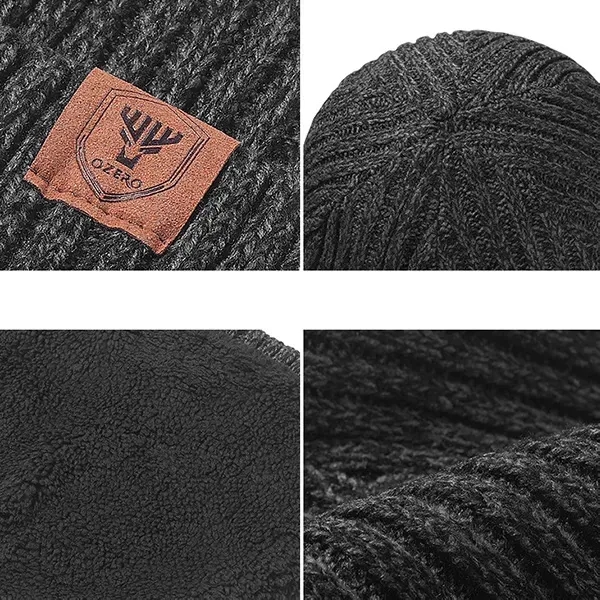 Inner Velvet Double-Layer Knit Beanie - Inner Velvet Double-Layer Knit Beanie - Image 2 of 2