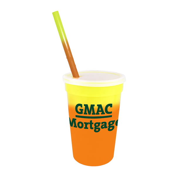 Mood™ 17 oz. Stadium Cup/Straw/Lid Set - Mood™ 17 oz. Stadium Cup/Straw/Lid Set - Image 6 of 16