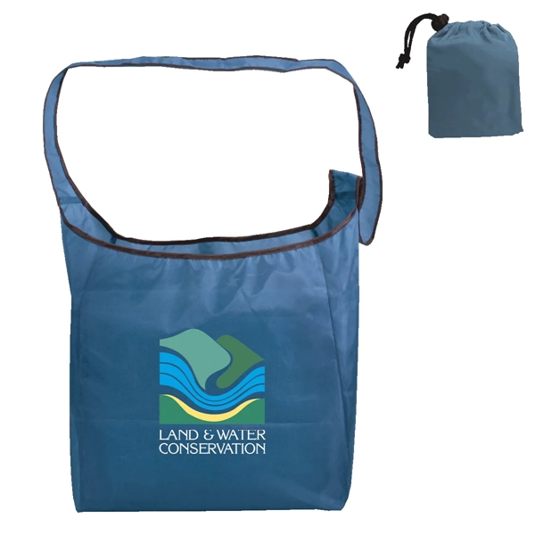 RPET Fold-Away Sling Bag, Full Color Digital - RPET Fold-Away Sling Bag, Full Color Digital - Image 1 of 5