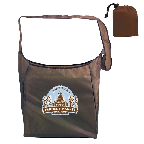 RPET Fold-Away Sling Bag, Full Color Digital - RPET Fold-Away Sling Bag, Full Color Digital - Image 2 of 5