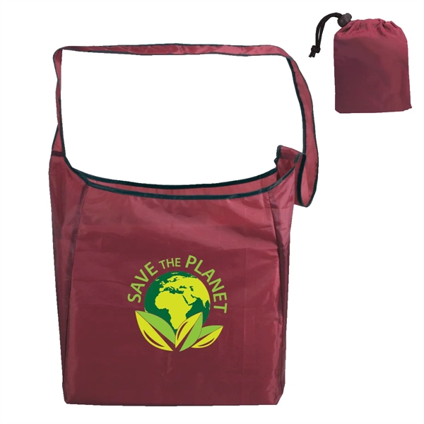 RPET Fold-Away Sling Bag, Full Color Digital - RPET Fold-Away Sling Bag, Full Color Digital - Image 3 of 5