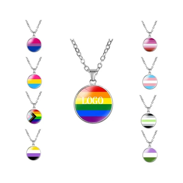 Rainbow Keychians Necklace LGBT Jewelry Gift Accessories - Rainbow Keychians Necklace LGBT Jewelry Gift Accessories - Image 0 of 3