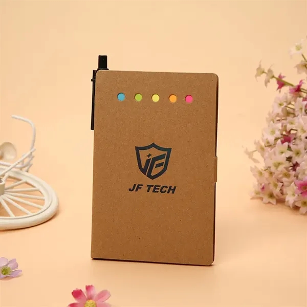 ECO Friendly Promotional Mini Notepad With Sticker and Pen - ECO Friendly Promotional Mini Notepad With Sticker and Pen - Image 2 of 2