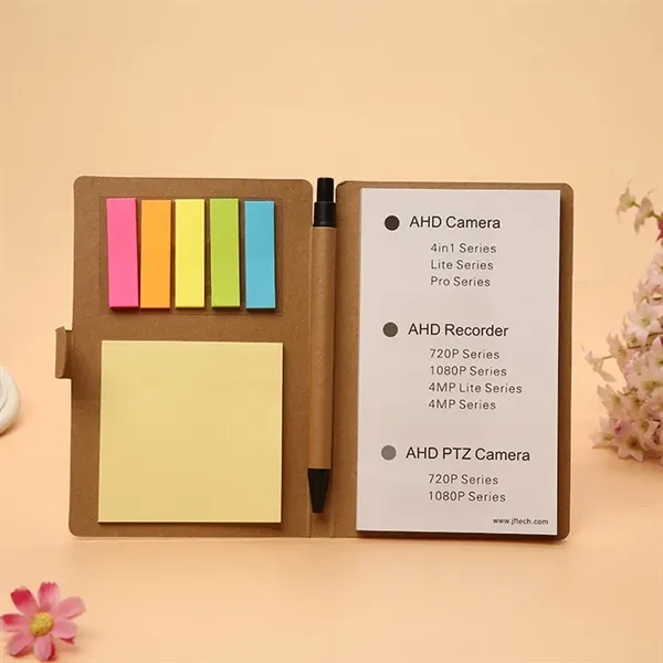 ECO Friendly Promotional Mini Notepad With Sticker and Pen - ECO Friendly Promotional Mini Notepad With Sticker and Pen - Image 1 of 2