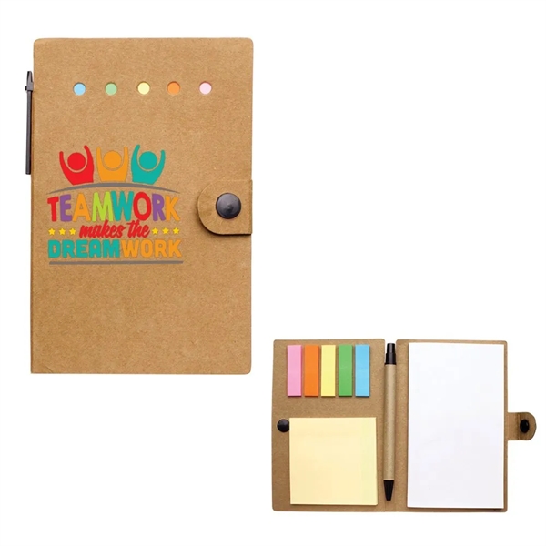 ECO Friendly Promotional Mini Notepad With Sticker and Pen - ECO Friendly Promotional Mini Notepad With Sticker and Pen - Image 0 of 2