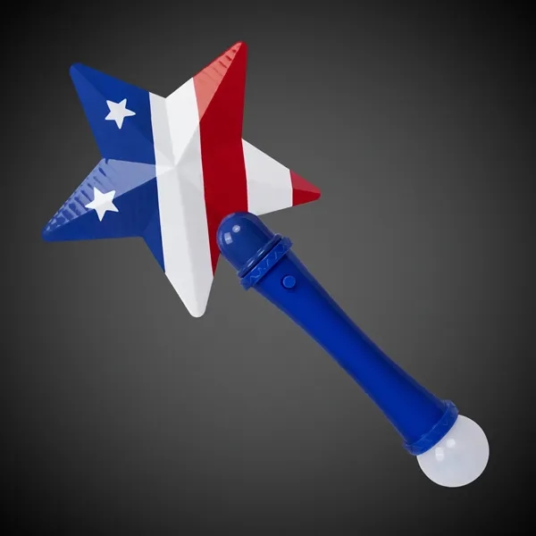 10" Flashing Star Wand USA - 10" Flashing Star Wand USA - Image 1 of 4
