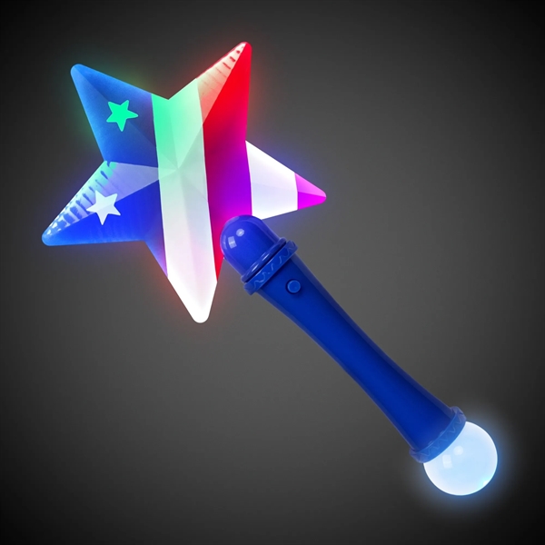 10" Flashing Star Wand USA - 10" Flashing Star Wand USA - Image 2 of 4