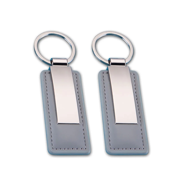 Rectangular Leather Key Chain - Rectangular Leather Key Chain - Image 0 of 3