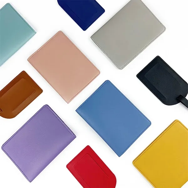Travel Passport Cover Luggage Tag Accessories Set - Travel Passport Cover Luggage Tag Accessories Set - Image 4 of 6