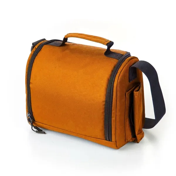 6-Can rPET Recycled 600D Polyester Insulated Eco Cooler Bag - 6-Can rPET Recycled 600D Polyester Insulated Eco Cooler Bag - Image 10 of 13