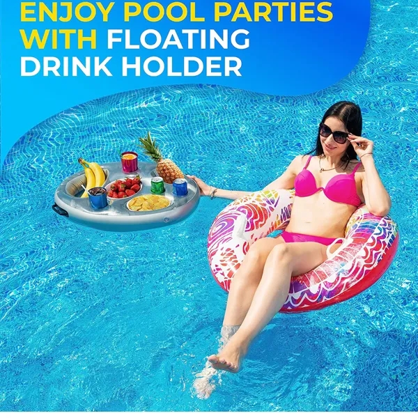 Floating Drink Holder for Pool  Swimming - Floating Drink Holder for Pool  Swimming - Image 2 of 4