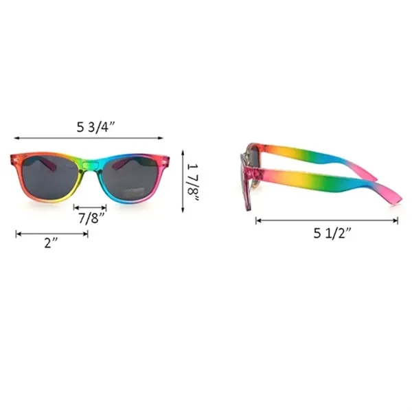 LGBT Rainbow Gay Pride Sunglasses Polarized Glasses - LGBT Rainbow Gay Pride Sunglasses Polarized Glasses - Image 2 of 4