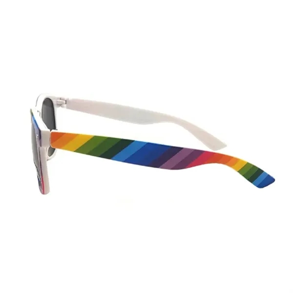 LGBT Rainbow Gay Pride Sunglasses Polarized Glasses - LGBT Rainbow Gay Pride Sunglasses Polarized Glasses - Image 3 of 4