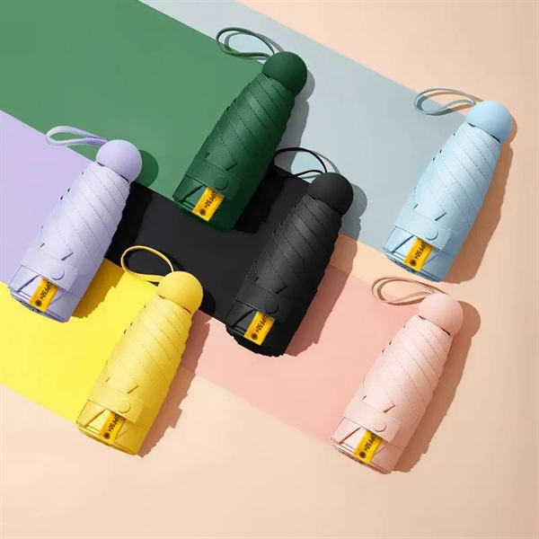 Mini Folded Umbrella With Pouch - Mini Folded Umbrella With Pouch - Image 1 of 1