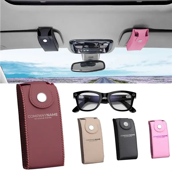 Car Visor Sunglasses Holder Storage Bag With Clip - Car Visor Sunglasses Holder Storage Bag With Clip - Image 0 of 2
