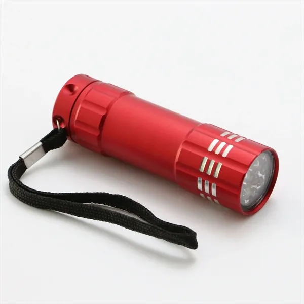 9 LED Aluminum Flashlight - 9 LED Aluminum Flashlight - Image 1 of 4