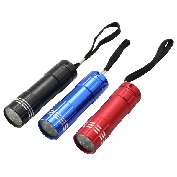 9 LED Aluminum Flashlight - 9 LED Aluminum Flashlight - Image 4 of 4