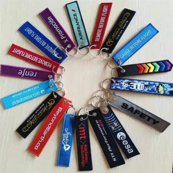 Embroidered Flight Key Tag - Embroidered Flight Key Tag - Image 0 of 1