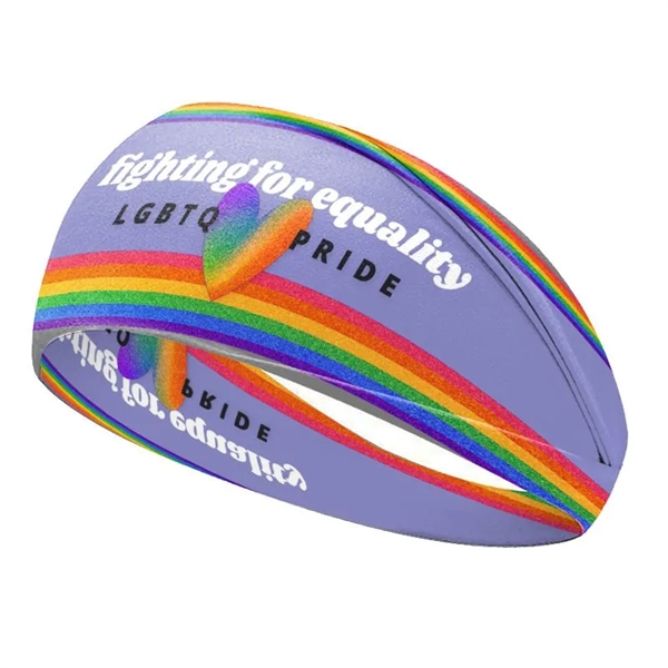 Rainbow Printed Headband LGBT - Rainbow Printed Headband LGBT - Image 1 of 4