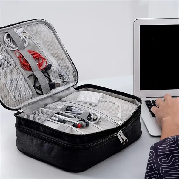 Electronic Accessories Bag Travel Cable Organizer - Electronic Accessories Bag Travel Cable Organizer - Image 3 of 4