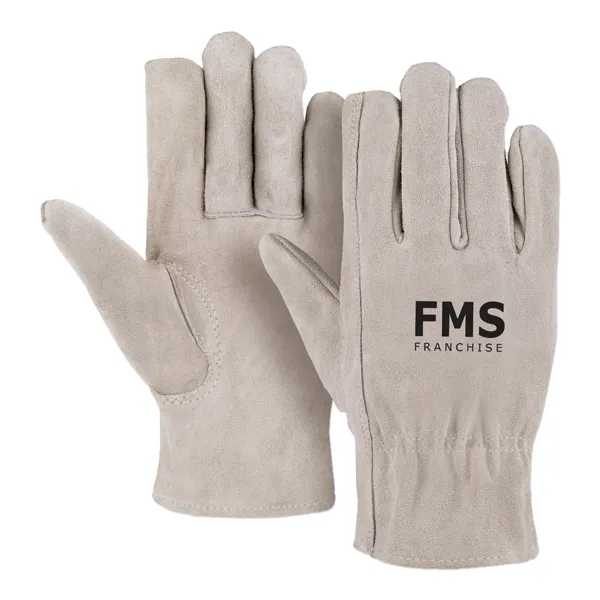 Gray Suede Cowhide Leather Gloves - Gray Suede Cowhide Leather Gloves - Image 0 of 0