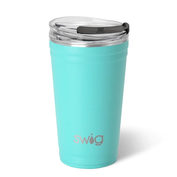 24 oz SWIG® Stainless Steel Insulated Party Cup - 24 oz SWIG® Stainless Steel Insulated Party Cup - Image 9 of 20