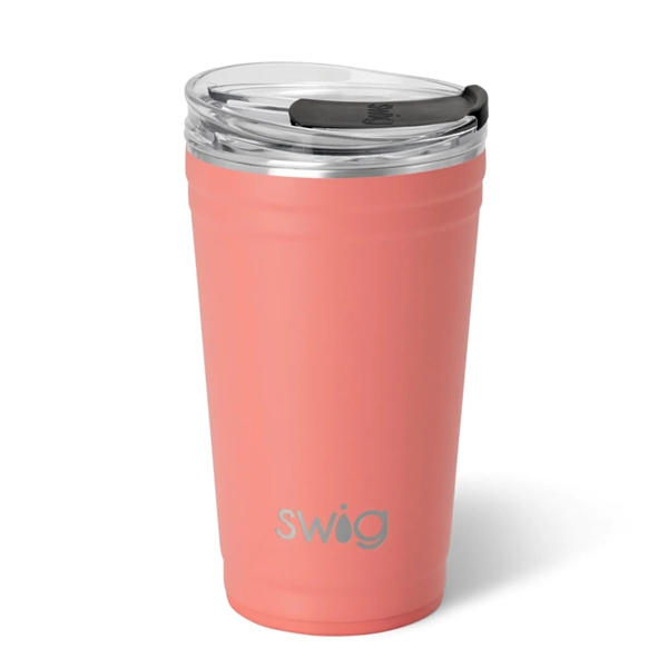 24 oz SWIG® Stainless Steel Insulated Party Cup - 24 oz SWIG® Stainless Steel Insulated Party Cup - Image 3 of 20