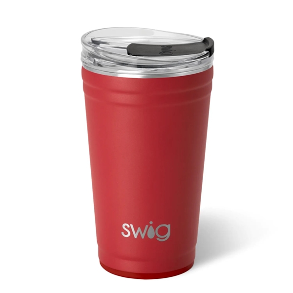 24 oz SWIG® Stainless Steel Insulated Party Cup - 24 oz SWIG® Stainless Steel Insulated Party Cup - Image 4 of 20