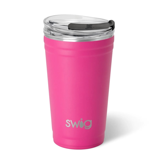 24 oz SWIG® Stainless Steel Insulated Party Cup - 24 oz SWIG® Stainless Steel Insulated Party Cup - Image 6 of 20