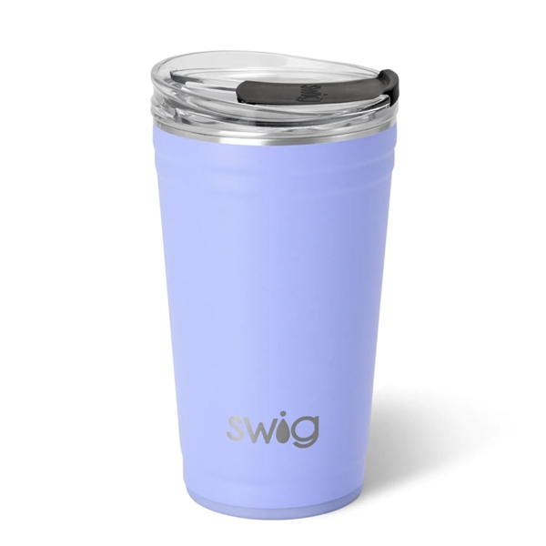 24 oz SWIG® Stainless Steel Insulated Party Cup - 24 oz SWIG® Stainless Steel Insulated Party Cup - Image 7 of 20