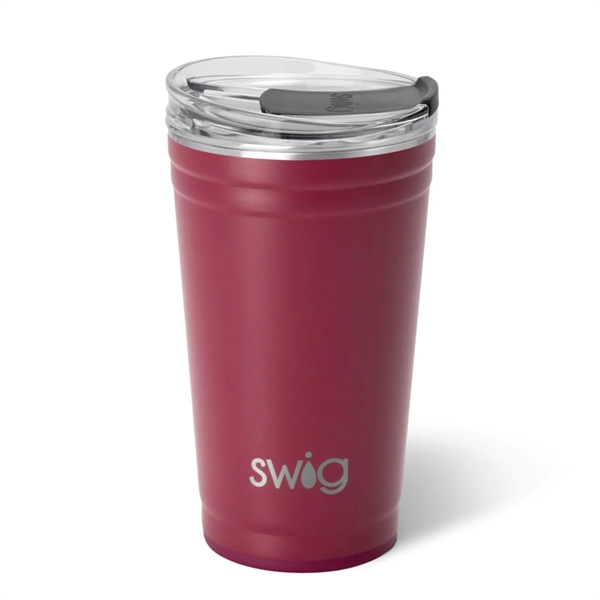 24 oz SWIG® Stainless Steel Insulated Party Cup - 24 oz SWIG® Stainless Steel Insulated Party Cup - Image 8 of 20