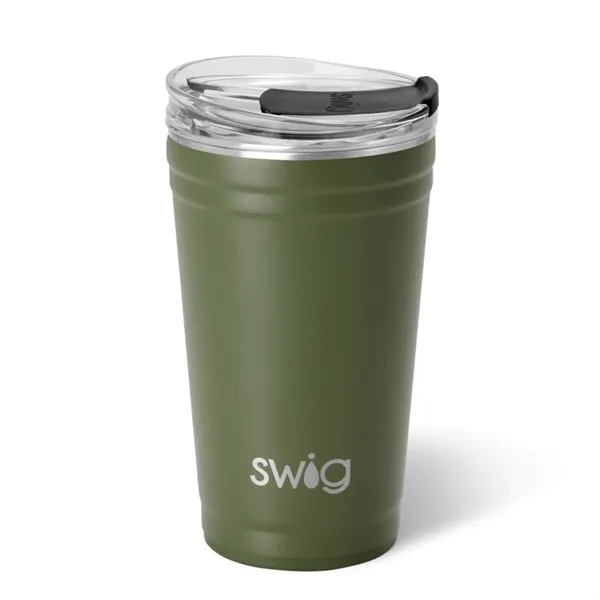 24 oz SWIG® Stainless Steel Insulated Party Cup - 24 oz SWIG® Stainless Steel Insulated Party Cup - Image 10 of 20