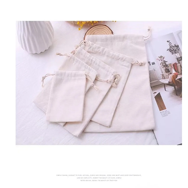 Drawstring Canvas Bag - Drawstring Canvas Bag - Image 2 of 2