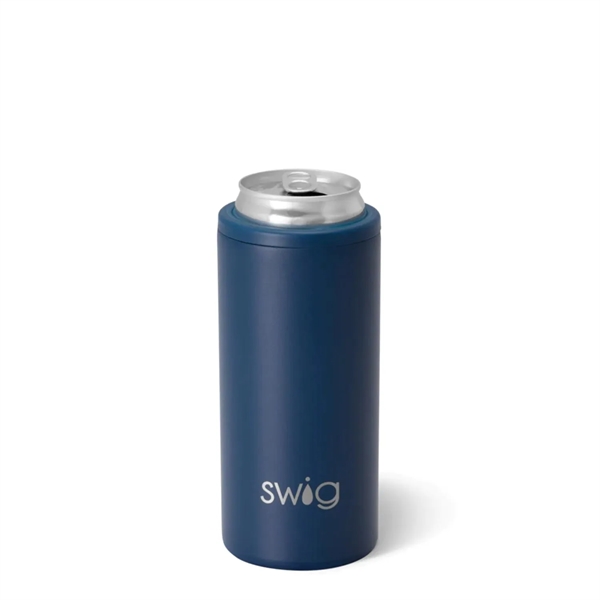 12 oz SWIG® Stainless Steel Insulated Slim Can Cooler - 12 oz SWIG® Stainless Steel Insulated Slim Can Cooler - Image 6 of 18