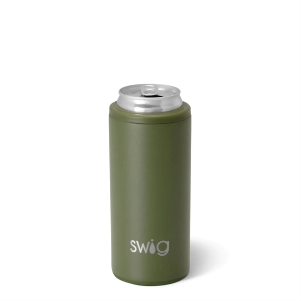 12 oz SWIG® Stainless Steel Insulated Slim Can Cooler - 12 oz SWIG® Stainless Steel Insulated Slim Can Cooler - Image 7 of 18