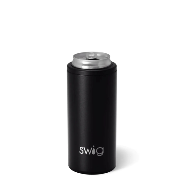 12 oz SWIG® Stainless Steel Insulated Slim Can Cooler - 12 oz SWIG® Stainless Steel Insulated Slim Can Cooler - Image 13 of 18