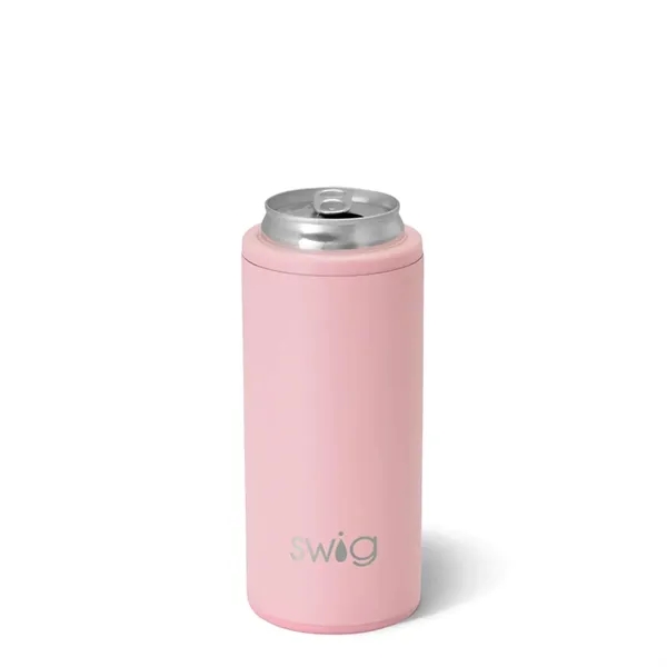 12 oz SWIG® Stainless Steel Insulated Slim Can Cooler - 12 oz SWIG® Stainless Steel Insulated Slim Can Cooler - Image 14 of 18