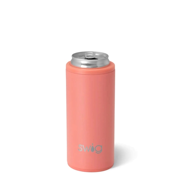 12 oz SWIG® Stainless Steel Insulated Slim Can Cooler - 12 oz SWIG® Stainless Steel Insulated Slim Can Cooler - Image 15 of 18