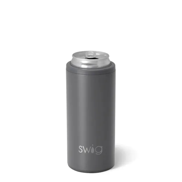 12 oz SWIG® Stainless Steel Insulated Slim Can Cooler - 12 oz SWIG® Stainless Steel Insulated Slim Can Cooler - Image 17 of 18