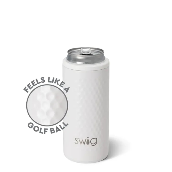 12 oz SWIG® Golf Slim Stainless Steel Insulated Can Cooler - 12 oz SWIG® Golf Slim Stainless Steel Insulated Can Cooler - Image 1 of 1