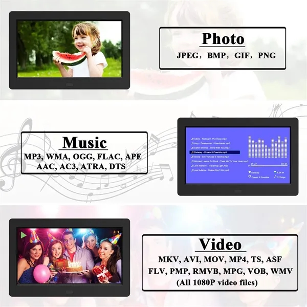 7-inch Digital Photo Frame with IPS Screen - 7-inch Digital Photo Frame with IPS Screen - Image 7 of 9