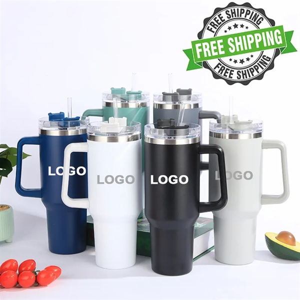 40 oz Tumbler with Handle - 40 oz Tumbler with Handle - Image 0 of 8