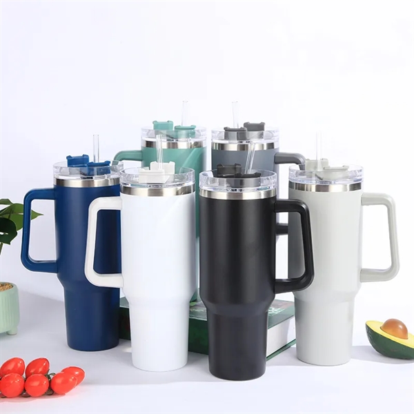 40 oz Tumbler with Handle - 40 oz Tumbler with Handle - Image 1 of 8