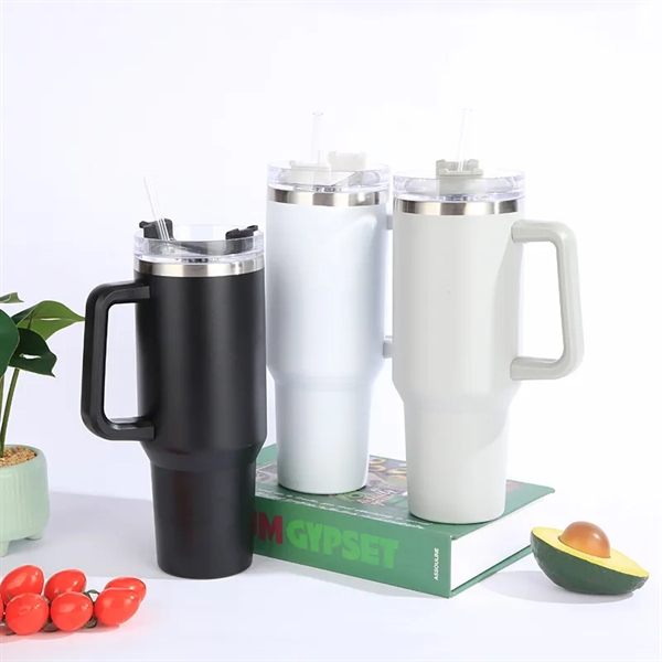 40 oz Tumbler with Handle - 40 oz Tumbler with Handle - Image 3 of 8